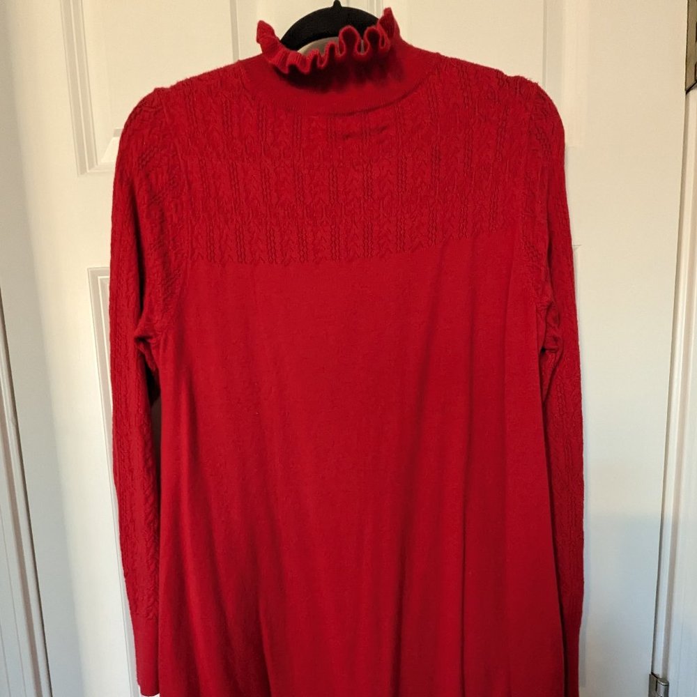 Loft Red Sweater Dress